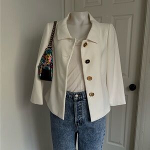 Elegant White Women's Jacket